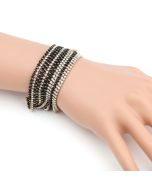 Stunning Designer Beaded Bracelet with Sparkling Crystals