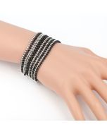 Stunning Designer Beaded Bracelet with Sparkling Crystals