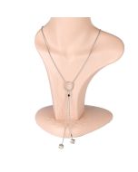 Simple & Sophisticated Silver Tone Designer Necklace
