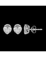 Sparkling Symbol of Love Diamond Earrings