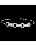 Contemporary Designer Diamond Link Bracelet