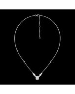 Contemporary Designer Diamond Station Necklace