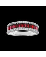 "Fall in Love" Designer Diamond & Ruby Ring