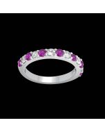 Designer Diamond & Ruby Eternity Ring