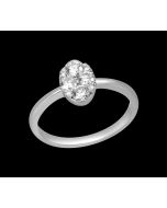 Sparkling & Contemporary Oval Multi Stone Diamond Ring