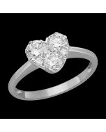 Sparkling Symbol of Love Diamond Ring