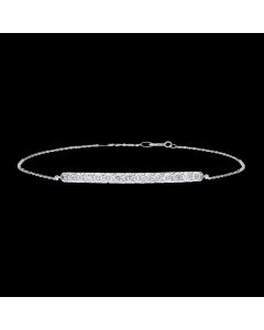 Elegant Designer Diamond Bar Bracelet