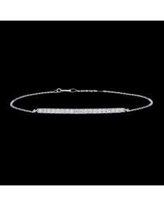 Delicate Designer Diamond Bar Bracelet