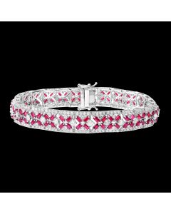 Timeless Diamond & Ruby Designer Bracelet