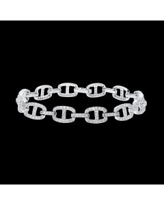 Striking Designer Diamond Link Bracelet