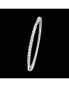 Radiant Designer Multi Stone Diamond Statement Bangle Bracelet