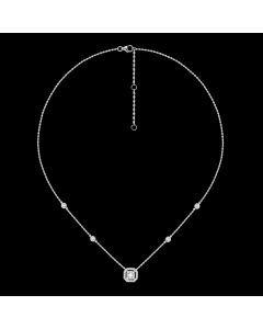 Sophisticated Designer Diamond Station Necklace