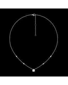 Delicate Designer Diamond Station Necklace