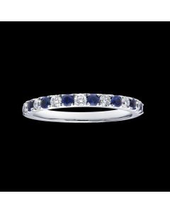  Designer Eternal Elegance Sapphire & Diamond Ring