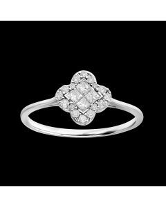 Mystical Clover Designer Multi-Stone Diamond Ring