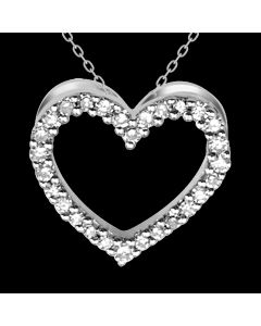 Designer Symbol of Love Diamond Pendant Necklace